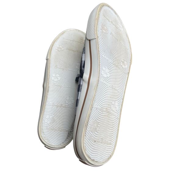 Tommy Bahama Mules Shoes Slides Women's Size 8 Blue White Gingham Check - Picture 8 of 8
